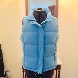 L.L.Bean 650-Fill Down Vest, Light Blue.